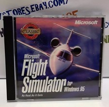 Microsoft Flight Simulator for Windows 95 As Real As it Gets! CD USED