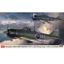 Maquette Avion Mitsubishi A6m2b Zero Fighter Type 21 "381st Flying Group Hasegaw