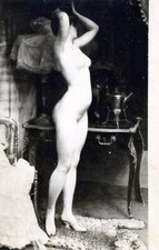 CPA nu artistique 1904 noir et