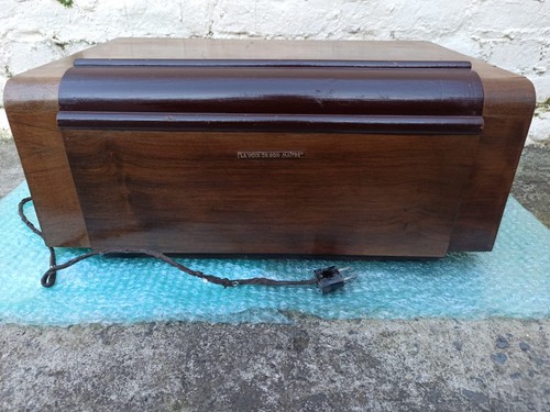 Ancien tourne disque bois - disque, en