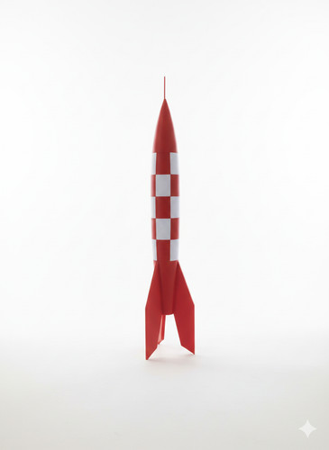 Fusée tintin lfr 30cm - tintin, 6