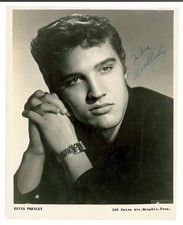 ELVIS PRESLEY 8.5X11 SIGNED