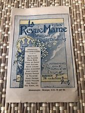 ancien calendrier De Poche 1897 revue Mame livre