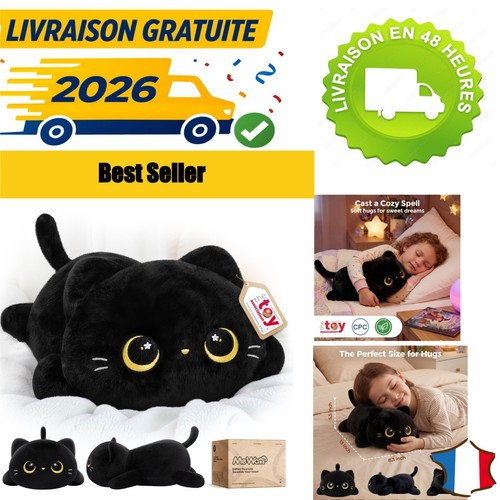 Mewaii peluche chat noir - chat,
