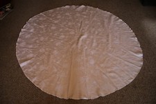 66" White Round Tablecloth