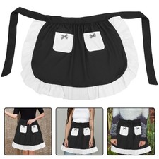  Tablier demi-taille avec poches, tablier de soubrette pour femme - Costume de