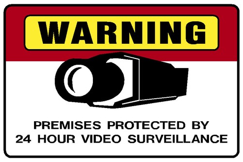 Warning premises protected - protected, by