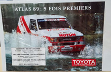 Affiche originale concession TOYOTA LJ FJ BJ73 JUIN 1989 