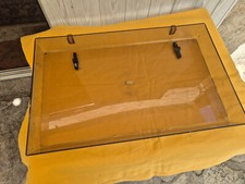 capot plexi bronze avec charnieres PATHE MARCONI 54.5x33.5x6.5 cm