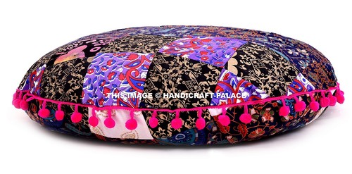 Patchwork pouf décor coussin - décor,