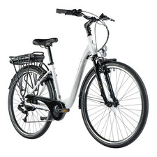 VELO ELECTRIQUE-VAE CITY 28 LEADER FOX PARK 2024 MIXTE BLANC BRILLANT 7V MOTEUR
