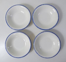 4 assiettes creuses en faience italienne vintage