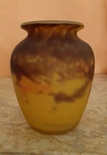 Vase en pâte de verre Muller Frères Lunéville 