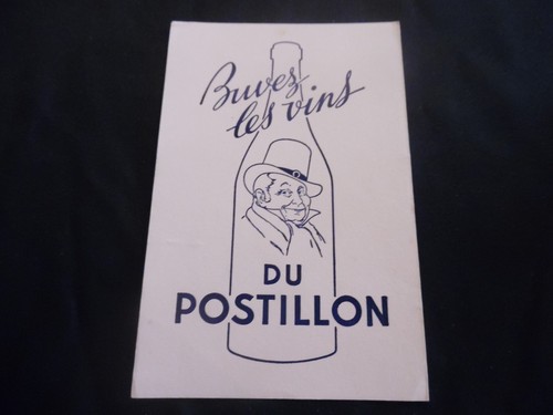 Buvard vins postillon - buvard, du