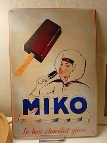 Plaque métal vintage miko - mÉtal,