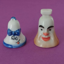 Fèves DEUX CLOCHES DE PAQUES  Porcelaine décorée