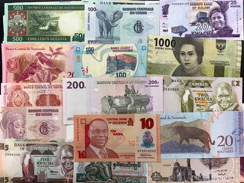 Lot 100 billets banque - lot,