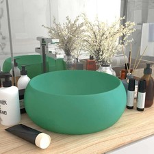 Lavabo rond luxe noir mat - rond,