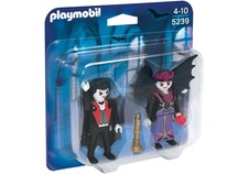 Rare Playmobil 5239 Duo Couple De Vampires NEUF dracula zombie chauffe souris