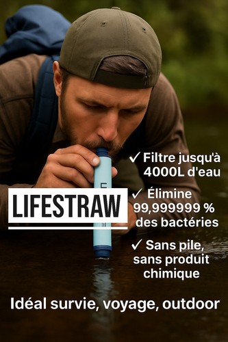 Paille filtrante lifestraw - filtrante,