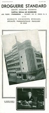 Publicité ancienne droguerie standard  roumaine 1939 issue de magazine 