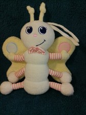 doudou peluche papillon grelot, LUMINOU  Etat neuf