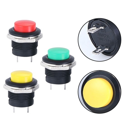 Interrupteur 12v 16mm avec - 12v,