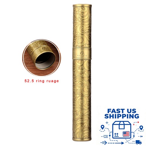 Golden brass engraved cigar - golden,