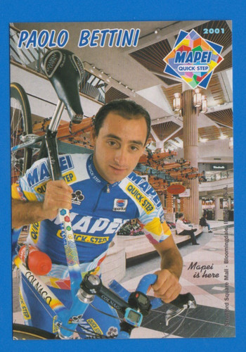 Cyclisme carte cycliste paolo - cyclisme,