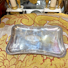 ancien plateau en  metal argenté style LXVI epok 1900