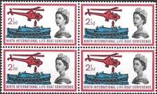 Timbres Hélicoptères Bateaux Grande Bretagne 375 ** en bloc de 4 - 82850FR