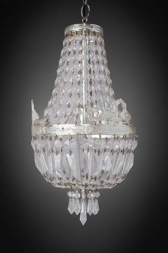 Lustre plafonnier pampilles