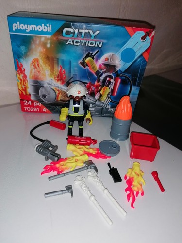 Boite playmobil pompier - boite,