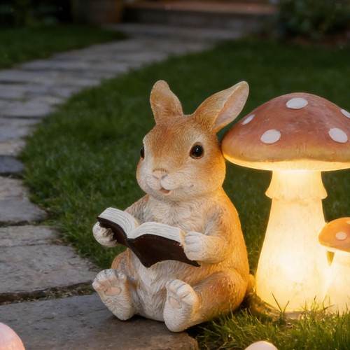 Figurine lapin assis - de,