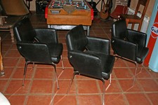 Fauteuil industriel noir - fauteuil,