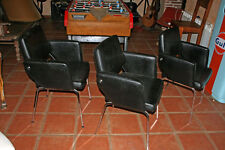 Fauteuil industriel  noir design 1950  meuble  industriel decoration