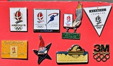 Rare Set 8 Broches Olympiques