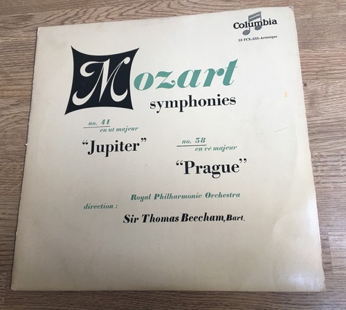 Tours mozart symphonies - lp, 33