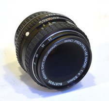 Objectif Pentax-M 1 :4  50 mm Macro SMC Monture K+ bouchons + Etui