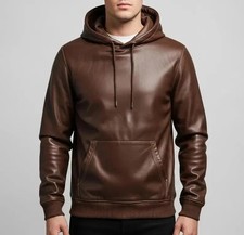 Veste en cuir bomber à