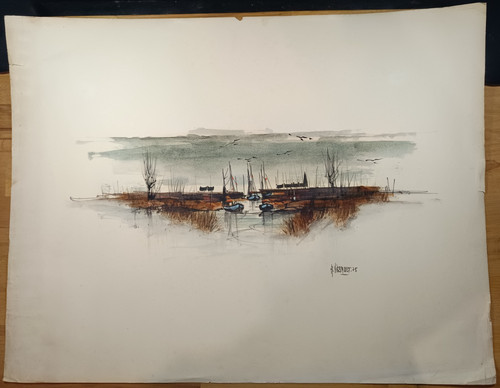 Aquarelle marine alain - aquarelle,