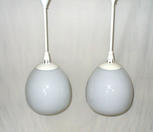 Paire lustre mazda - paire, opaline