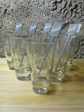 6 VERRES TEISSEIRE VERRES A SIROP TEISSEIRE 6 TOUILLEURS OFFERTS