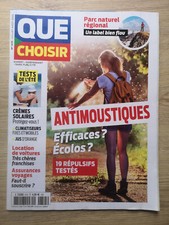 Magazine Que Choisir n°625 du 7/2022; Antimoustiques; efficaces, écolos ?/ Clim