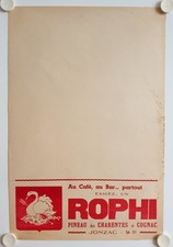 Affiche ROPHI Pineau des Charentes et Cognac Années '50