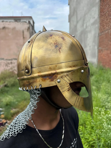 Casque guerrier viking - casque,
