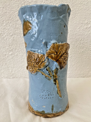 Vase forme libre émail