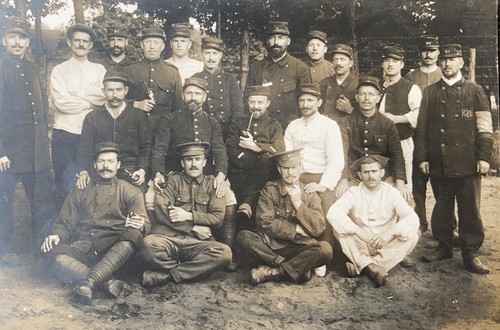 Photo poilu camp prisonnier - camp,