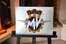 Plaque émaillée bombée MV AGUSTA moto  ++ 40*30 cm ++