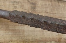 PIC FER FORGÉ, barreau protection, dent de loup, haute époque, wrought iron .